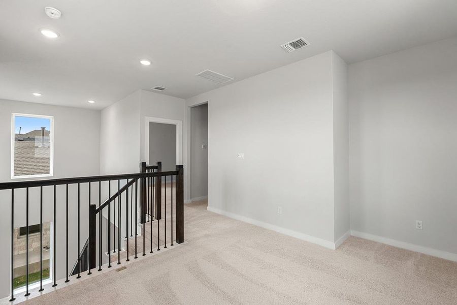 Spacious, unfurnished interior of a new home in Terrace Collection at Heritage, Dripping Springs (Image 11). Spacious, unfurnished interior of a new home in Terrace Collection at Heritage, Dripping Springs (Image 11).