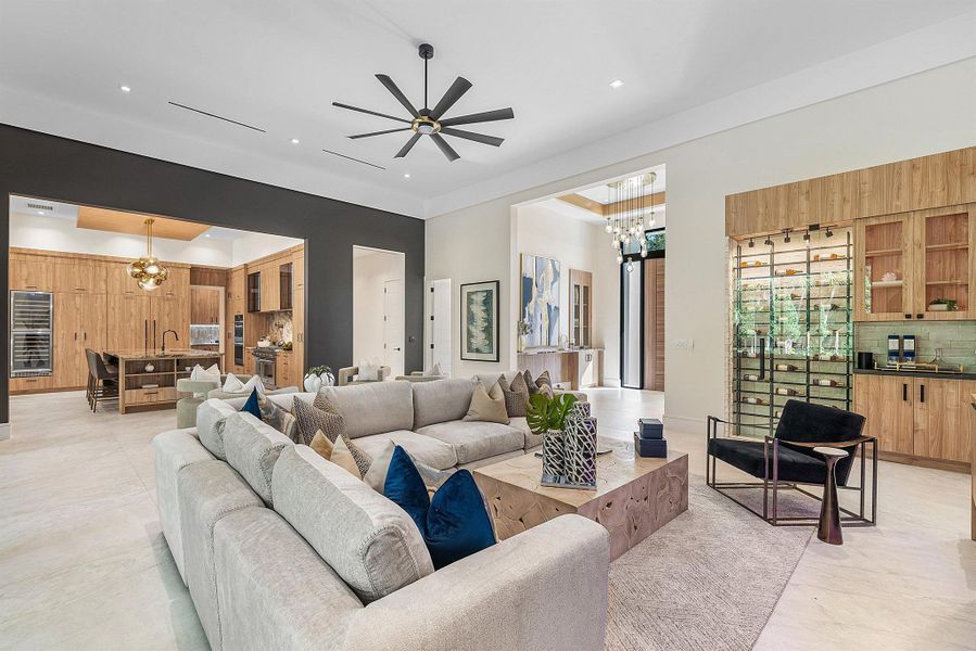 Furnished interior view inside a new home in , Boca Raton (Image 16). Furnished interior view inside a new home in , Boca Raton (Image 16).