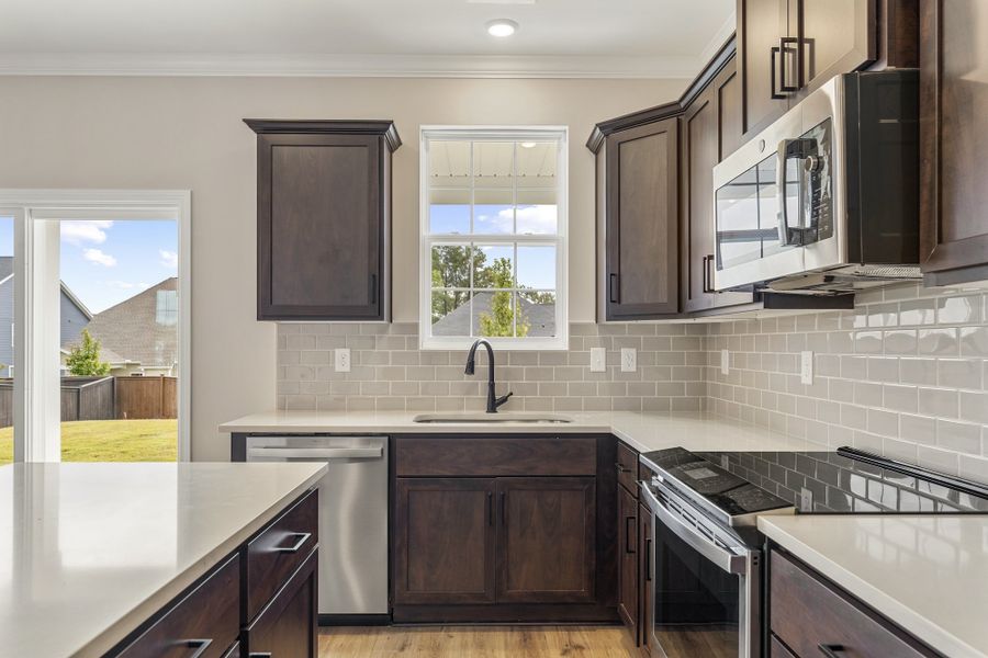 Furnished interior view inside a new home in Cottages at Lake Emory, Inman (Image 8). Furnished interior view inside a new home in Cottages at Lake Emory, Inman (Image 8).