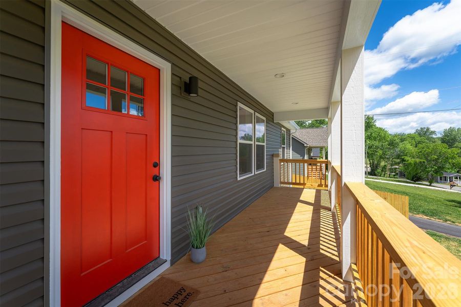 Exterior details and patio area of a home in , Candler (Image 23).