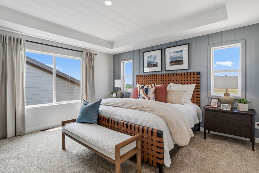 Representative furnished interior of a home built from the 4006 by Risewell Homes in Mead Crossing, Mead (Image 13).