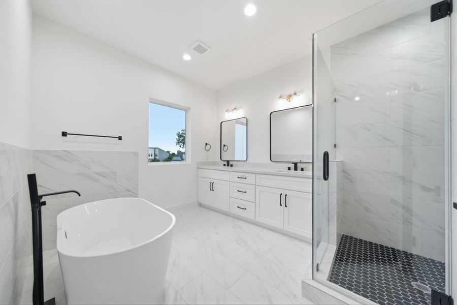 Furnished interior view inside a new home in , Houston (Image 8).