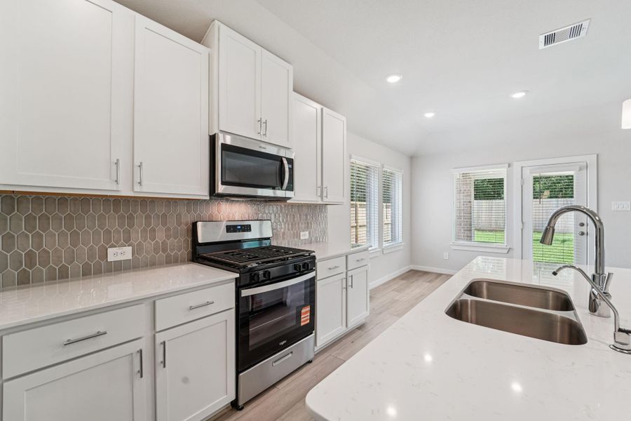 Furnished interior view inside a new home in Massey Oaks - Premier Series, Pearland (Image 11).