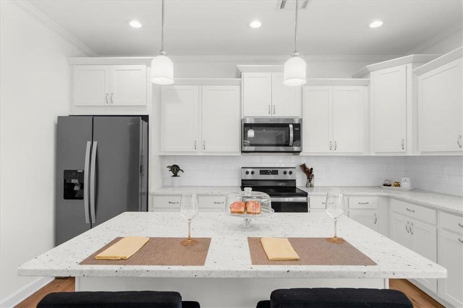 Furnished interior view inside a new home in , Cleveland (Image 14).