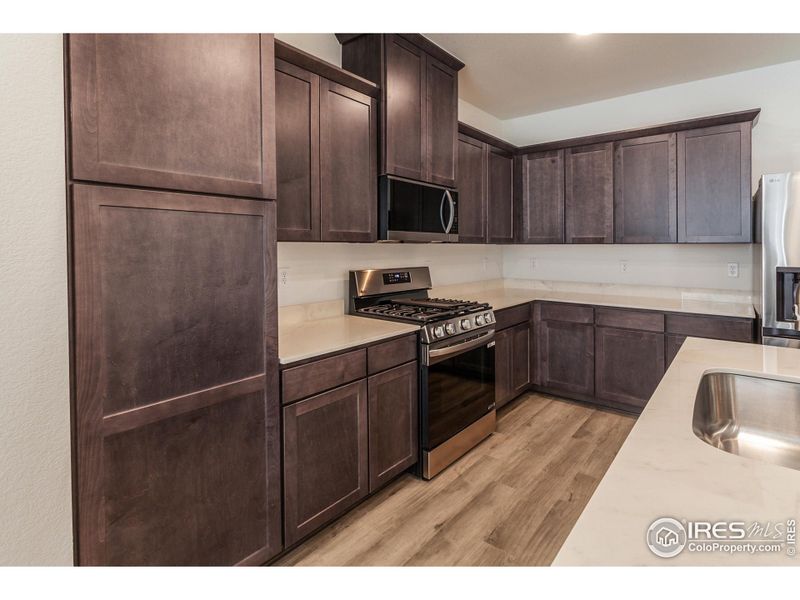 "Smoke" Maple cabinetry