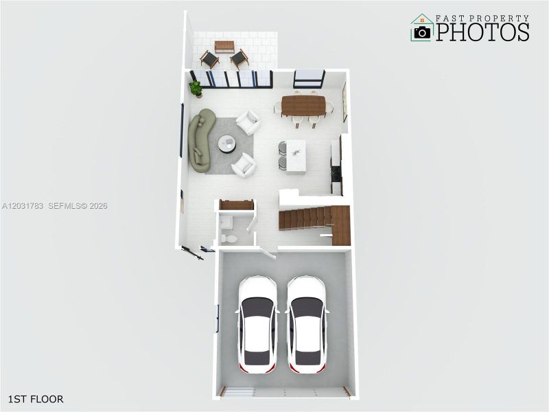 2D floor plan layout of this home in , Dania Beach, FL (Image 8).
