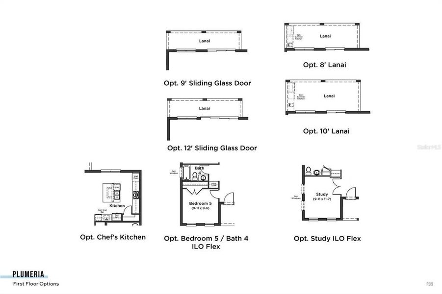 2D floor plan layout of this home in Trailside, Mount Dora, FL (Image 5).