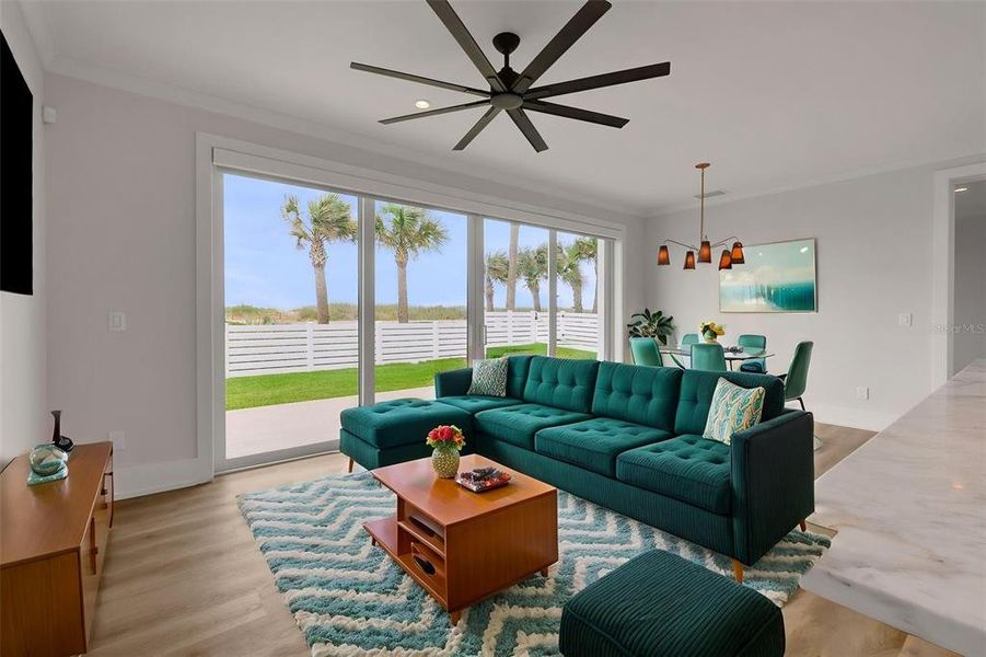 Furnished interior view inside a new home in , Flagler Beach (Image 76).
