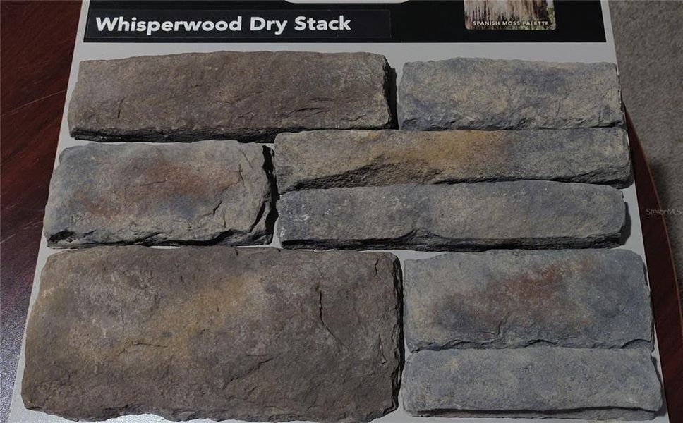 Sample of building materials used in homes in Sunset Landing, Spring Hill (Image 4).