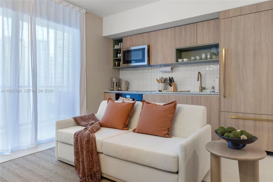 Furnished interior view inside a new home in Gale Hotel & Residences Miami (former Natiivo), Miami (Image 51).