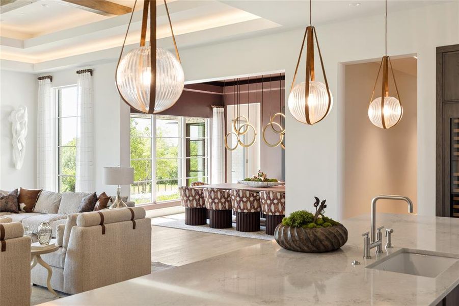 Furnished interior view inside a new home in , Fort Worth (Image 38).