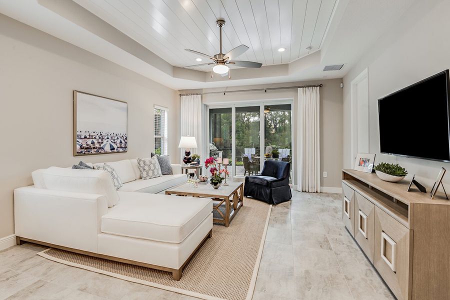 Representative furnished interior of a home built from the Dream 2 by Neal Communities in Palmera, Venice (Image 8).