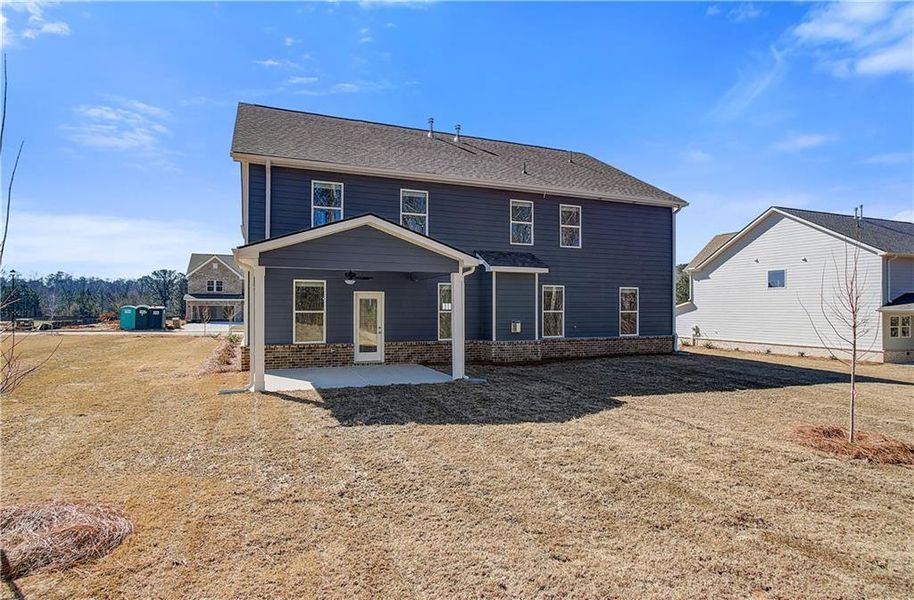 Exterior details and patio area of a home in Copperfield, Locust Grove (Image 19).