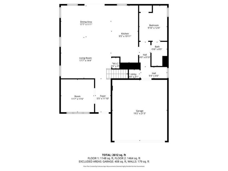 2D floor plan layout of this home in Southern Hills, McDonough, GA (Image 7).