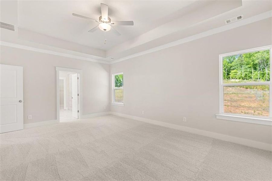 Spacious, unfurnished interior of a new home in Traditions of Braselton, Jefferson (Image 22).