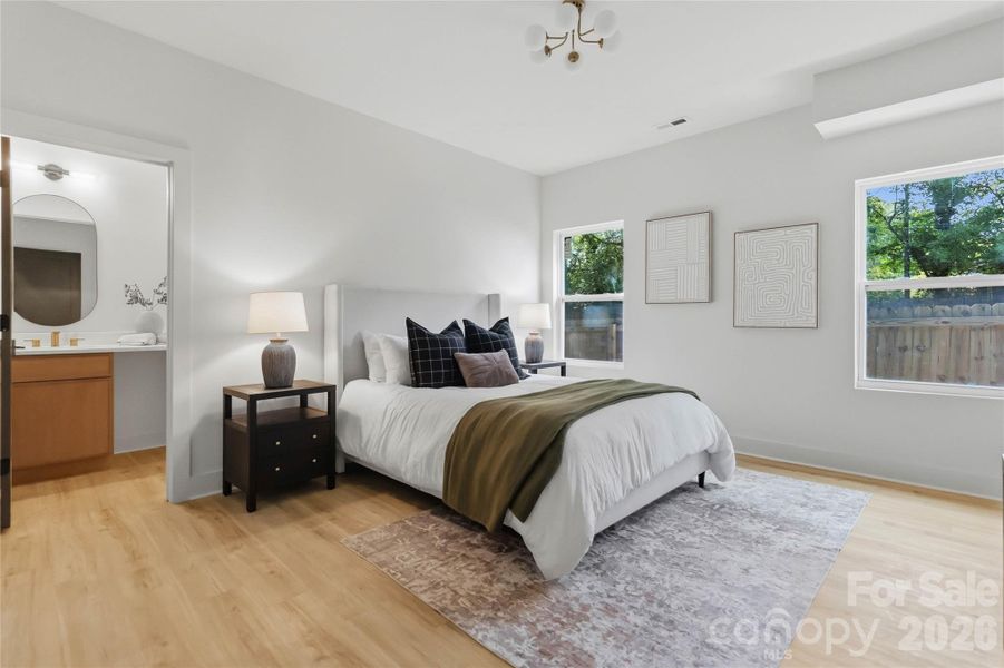 Furnished interior view inside a new home in , Charlotte (Image 32).
