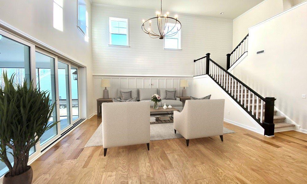 Representative furnished interior of a home built from the Hillcrest by Niblock Homes in Red Hill, Concord (Image 7).