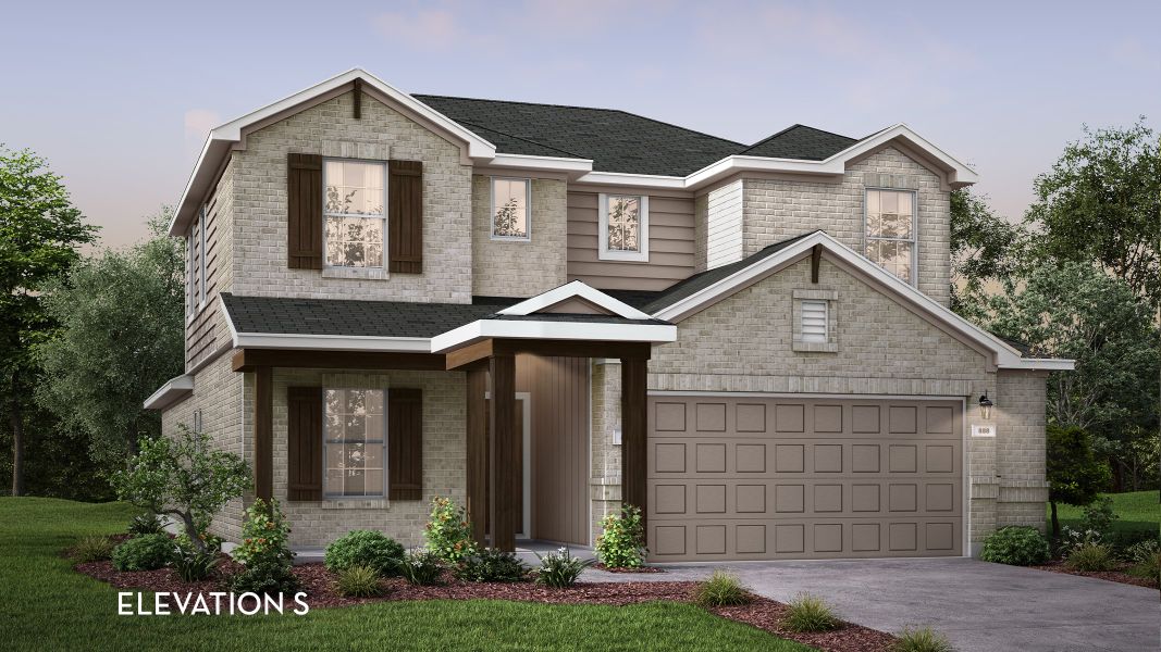 Representative exterior photo of a completed home built from the Blanco by CastleRock Communities in Sagebrook, Argyle, TX (Image 11).