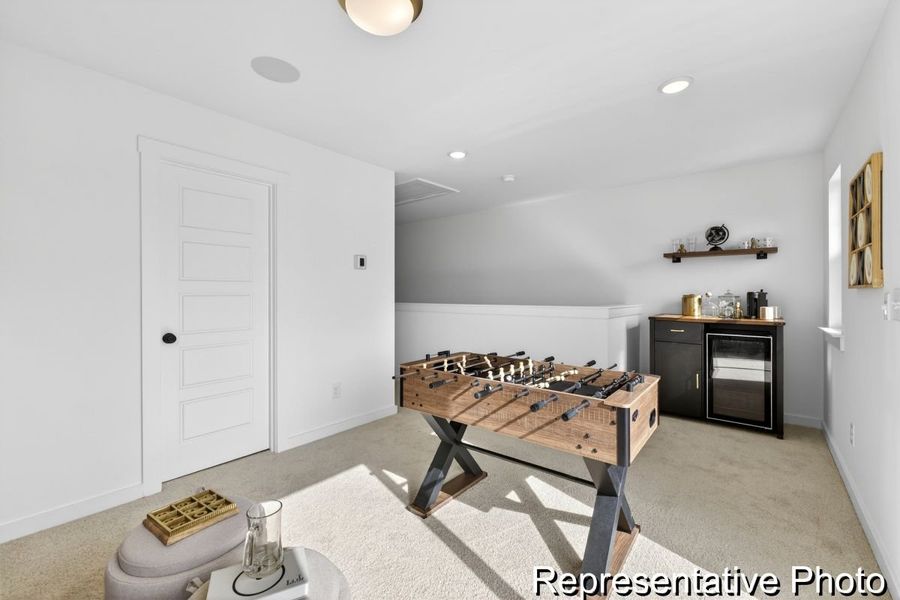 Furnished interior view inside a new home in North District at Flowers Plantation Townhomes, Clayton (Image 18). Furnished interior view inside a new home in North District at Flowers Plantation Townhomes, Clayton (Image 18).