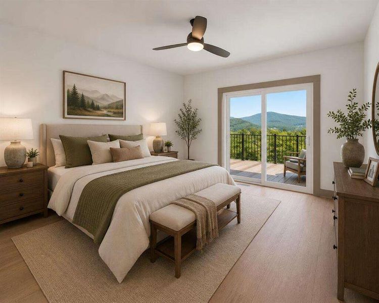 Furnished interior view inside a new home in , Ellijay (Image 7).