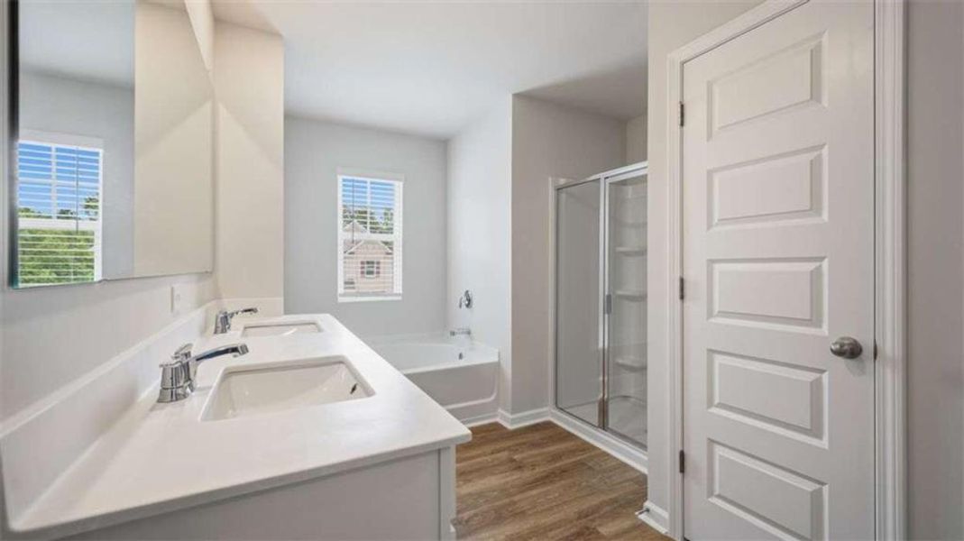 Furnished interior view inside a new home in Brooks Station, Dacula (Image 8).