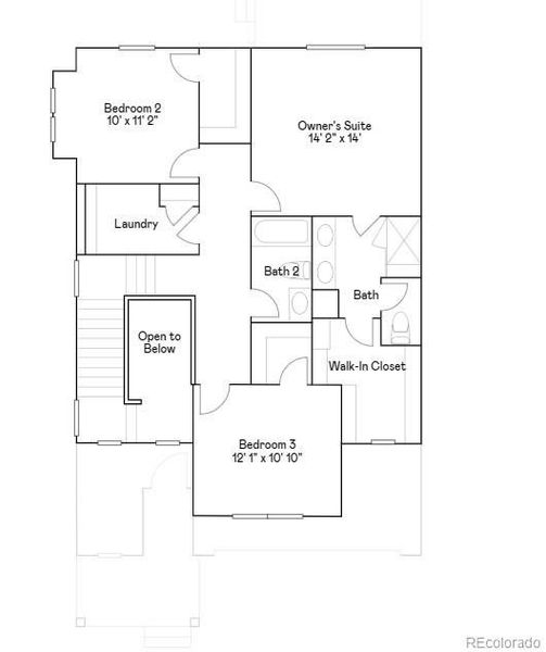 2D floor plan layout of this home in , Thornton, CO (Image 3).