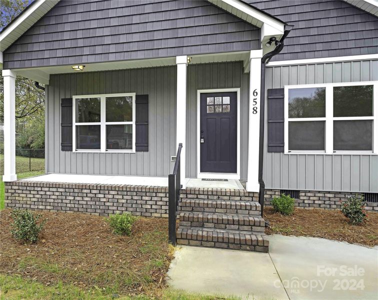 Front covered Porch.