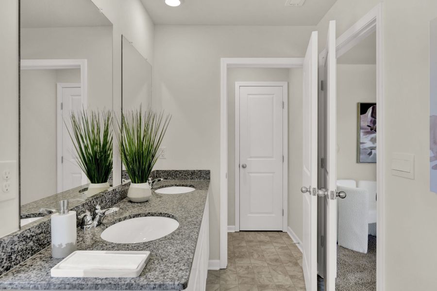 Representative furnished interior of a home built from the Darwin by D.R. Horton in Hudson Terrace, Bristol (Image 27).