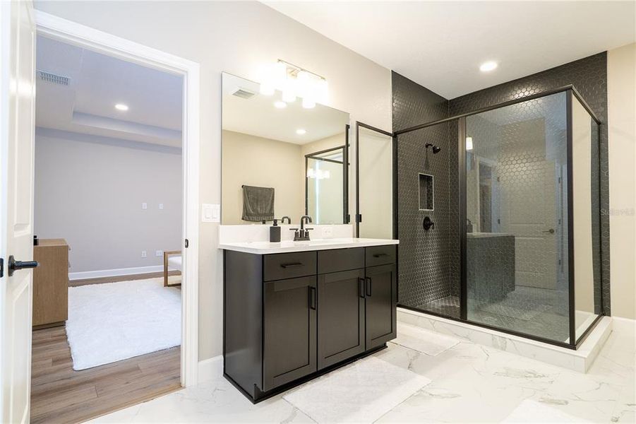Furnished interior view inside a new home in Eden at Crossprairie, St. Cloud (Image 52).