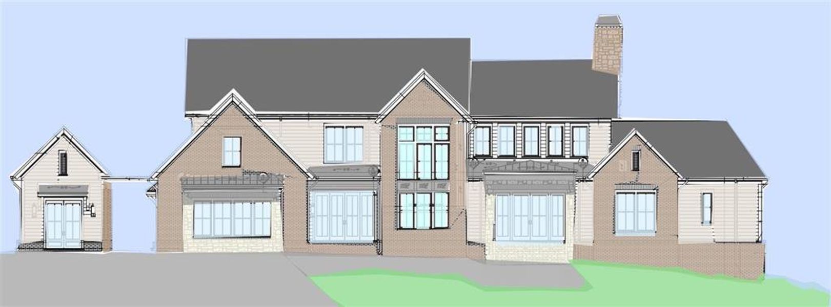 Exterior rendering of this home design in , Ball Ground, GA (Image 5).