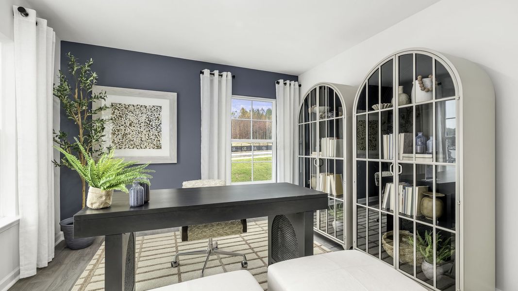 Representative furnished interior of a home built from the Hayden by D.R. Horton in Brookhaven, Greensboro (Image 6).