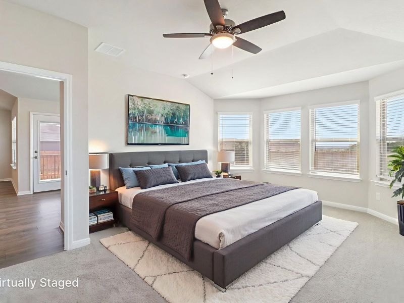 Furnished interior view inside a new home in Remington Ranch, San Antonio (Image 5). Furnished interior view inside a new home in Remington Ranch, San Antonio (Image 5).