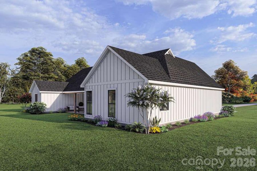 Front exterior of a new home in , Salisbury, NC, highlighting curb appeal (Image 17).