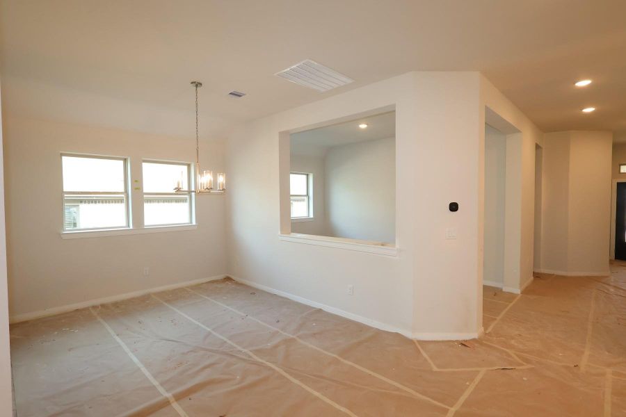 In-progress construction of a new home in Escondido 45’ Homesites, Magnolia, TX (Image 37).