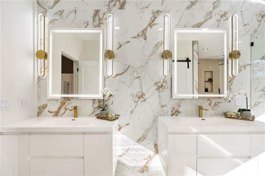 Furnished interior view inside a new home in , Decatur (Image 61).