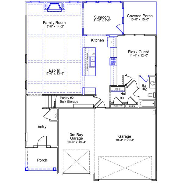 2D floor plan layout of this home in Timberland Grove, Anderson, SC (Image 3). 2D floor plan layout of this home in Timberland Grove, Anderson, SC (Image 3).