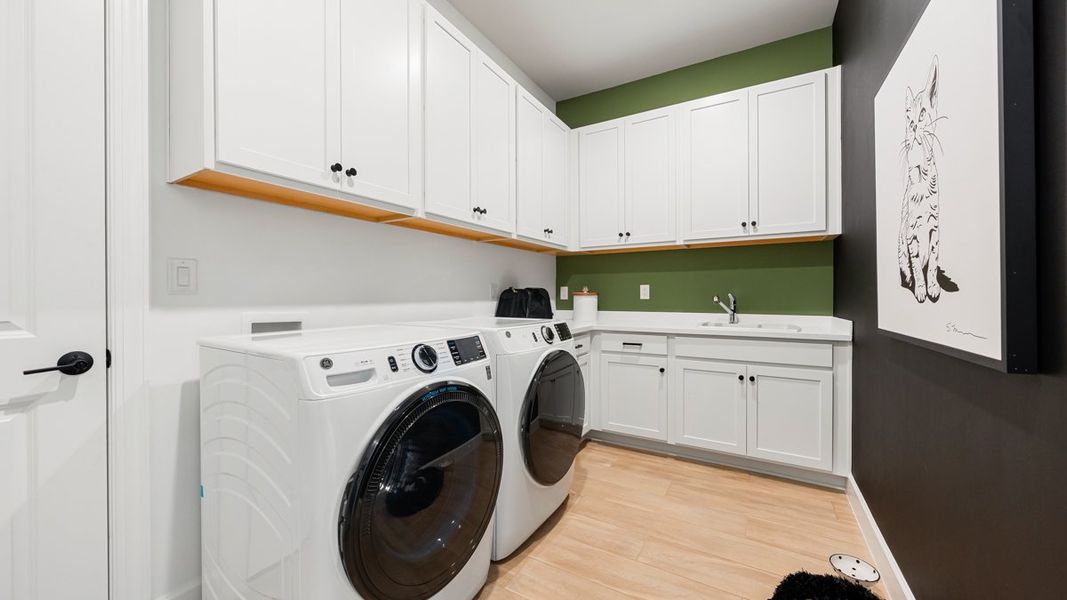 Furnished interior view inside a new home in Esplanade Lake Club, Fort Myers (Image 12).