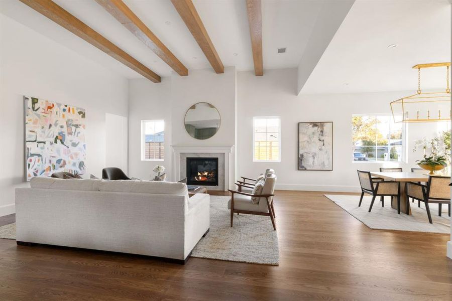 Furnished interior view inside a new home in , Dallas (Image 8). Furnished interior view inside a new home in , Dallas (Image 8).