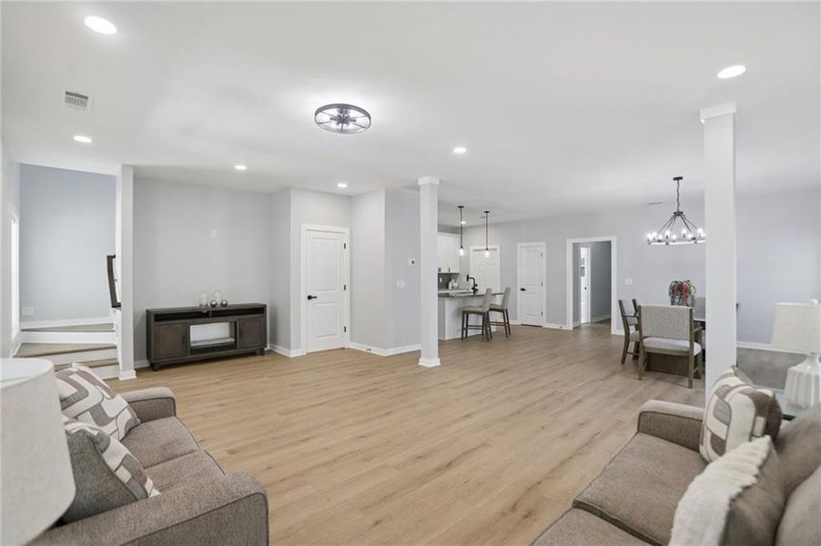 Furnished interior view inside a new home in , Hapeville (Image 6).