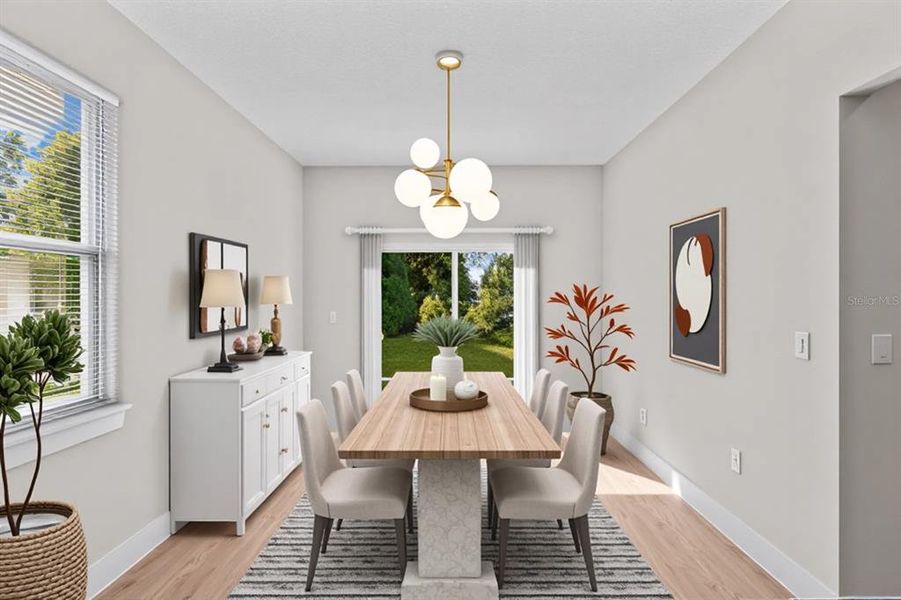 Furnished interior view inside a new home in , Orlando (Image 12).