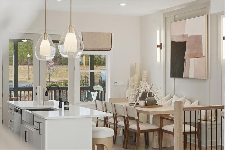 Furnished interior view inside a new home in Barrett Pointe, Kennesaw (Image 15).