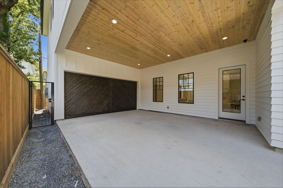Exterior details and patio area of a home in , Houston (Image 31). Exterior details and patio area of a home in , Houston (Image 31).