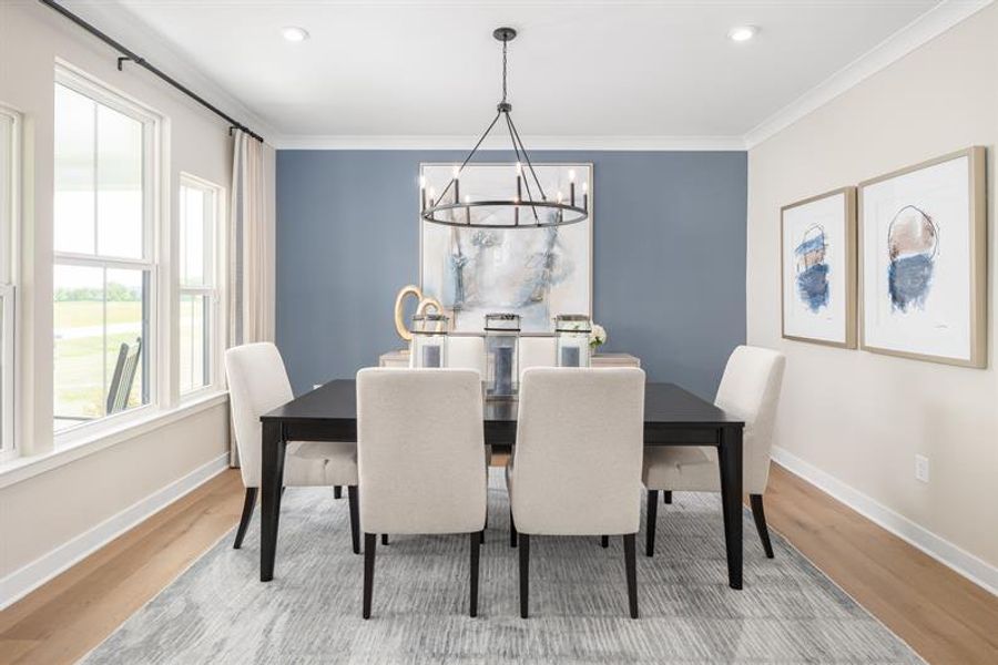 Representative furnished interior of a home built from the Normandy by Ryan Homes in Eagles Crest, Cornelia (Image 15).