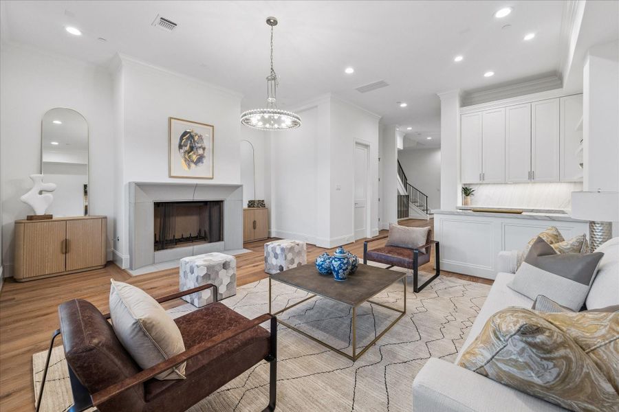 Great living space with a balcony as well.