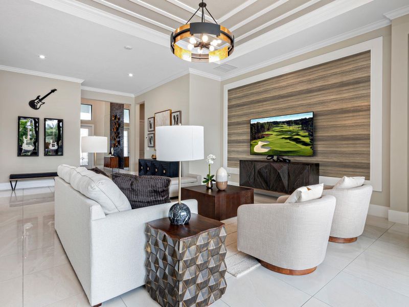 Furnished interior view inside a new home in Mosaic, Port St. Lucie (Image 19).
