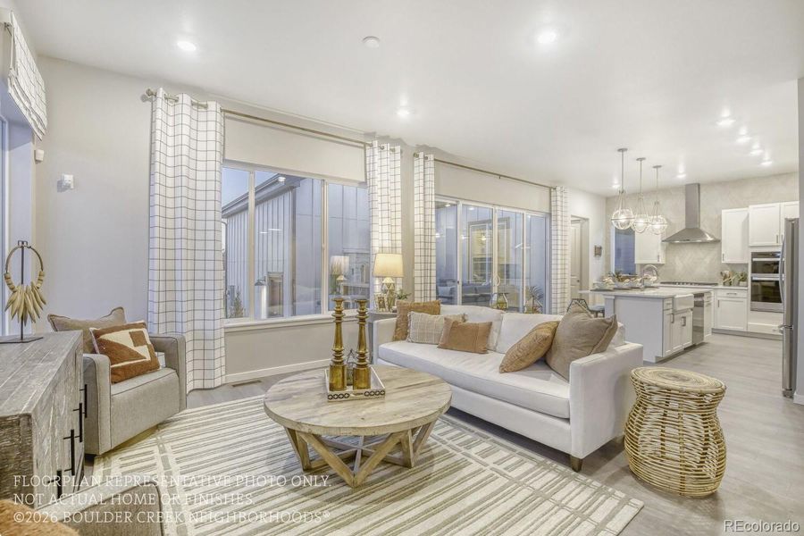 Furnished interior view inside a new home in , Fort Collins (Image 34).