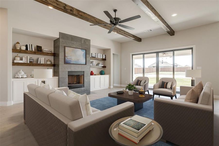 Furnished interior view inside a new home in Paloma Ranches, New Fairview (Image 3).