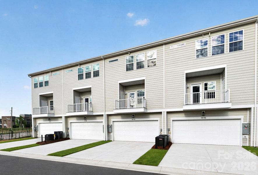 2 car rear load garage with covered balcony