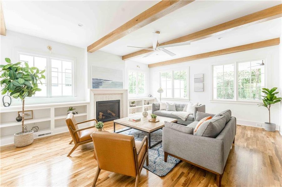 Furnished interior view inside a new home in , Atlanta (Image 11). Furnished interior view inside a new home in , Atlanta (Image 11).