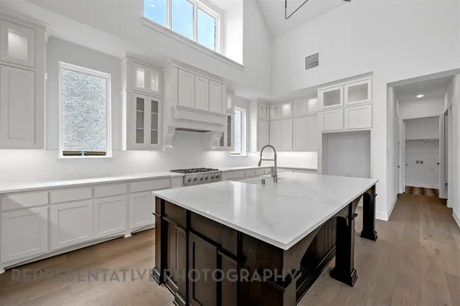 Furnished interior view inside a new home in Elyson: 80ft. lots, Katy (Image 2).